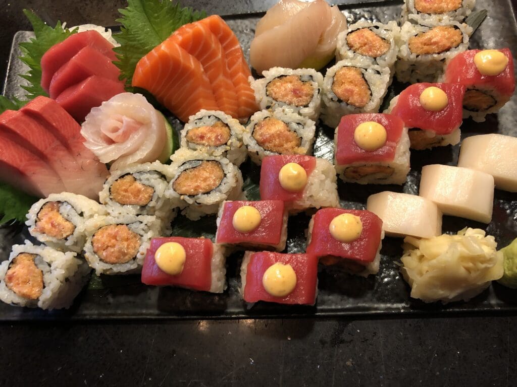 sushi and sashimi set
